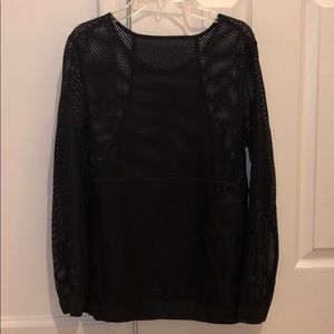 Lululemon black mesh pullover